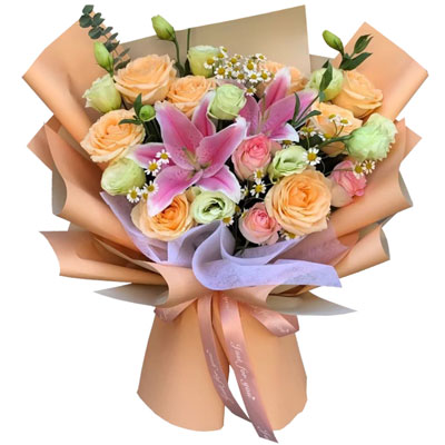 南充11朵玫瑰桔梗百合，陪你每个季节